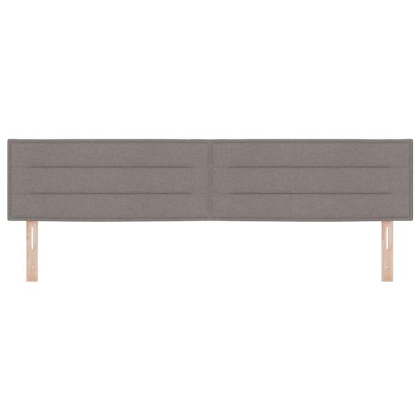Kopfteil Taupe Stoff