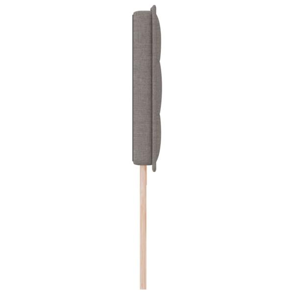 Kopfteil Taupe Stoff