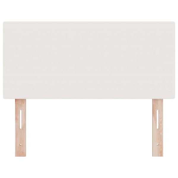 Kopfteil Schlichtes Design Creme 100 cm Cordstoff
