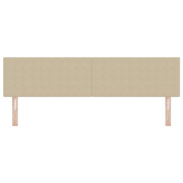 ARDEBO.de - Kopfteil Einfaches Design Hellgrün Grau 180 cm Cord-Stoff