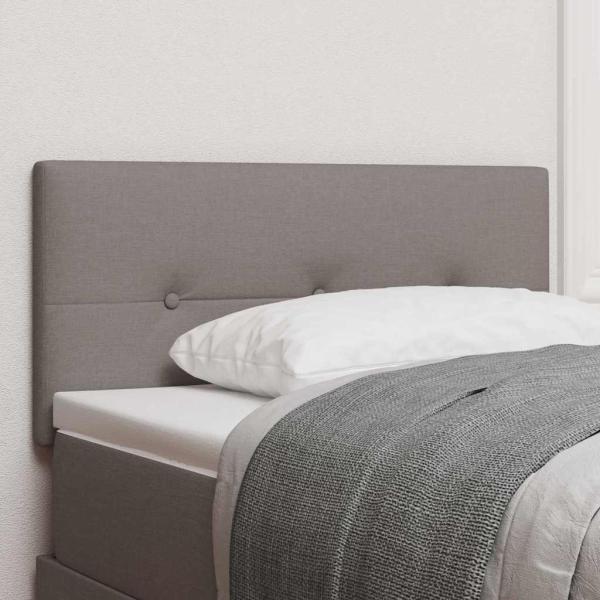 ARDEBO.de - Kopfteil mit Knopfheftung Taupe 80 cm Stoff