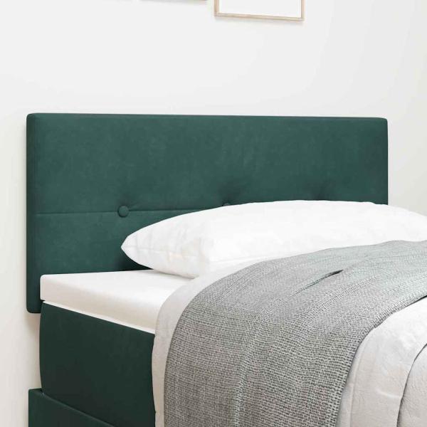 ARDEBO.de - Kopfteile Mit Knopfheftung Dunkelgrün 80 cm Velours