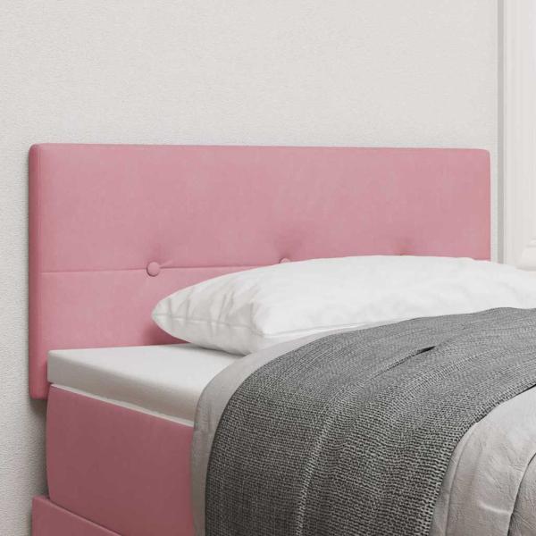 ARDEBO.de - Kopfteil Mit Knopfheftung Rosa 80 cm Samt