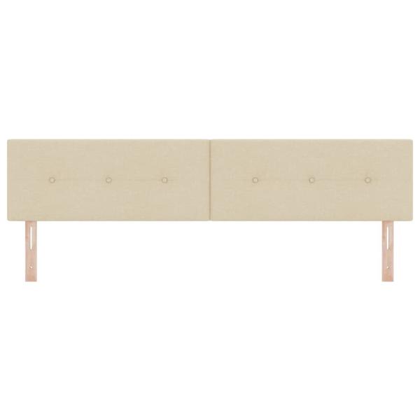 Kopfteil Mit Knopfheftung Creme 200 cm Stoff