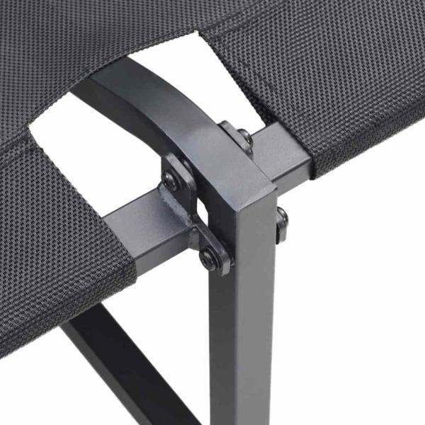 2-Sitzer Gartensofa mit anthrazitfarbenen Kissen