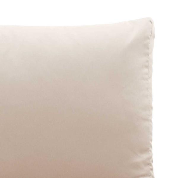 2-Sitzer Gartenbank mit taupefarbenen Kissen