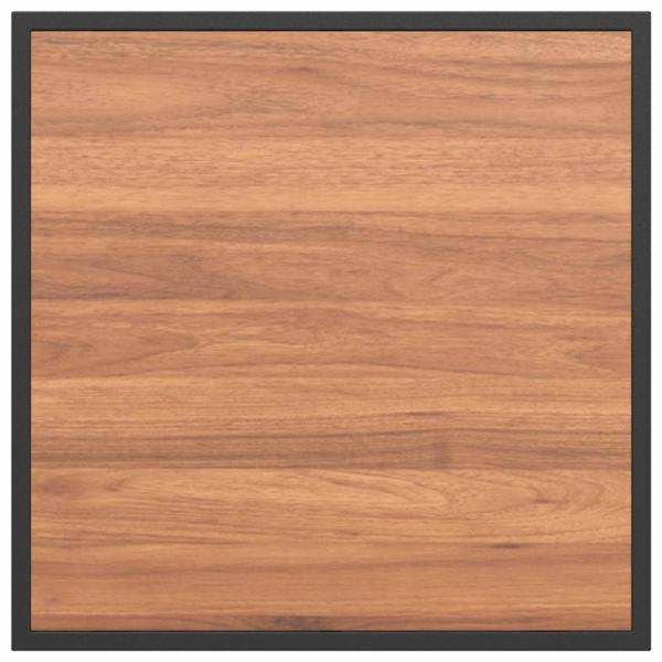 Gartenkaffee Tisch Braun 55x55x35 cm DPC und Stahl