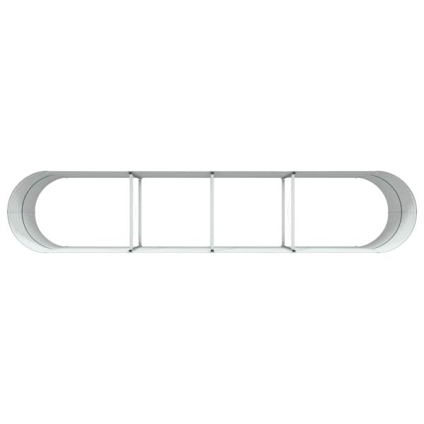 Gartenhochbeet Grün 400x80x81 cm Verzinkter Stahl