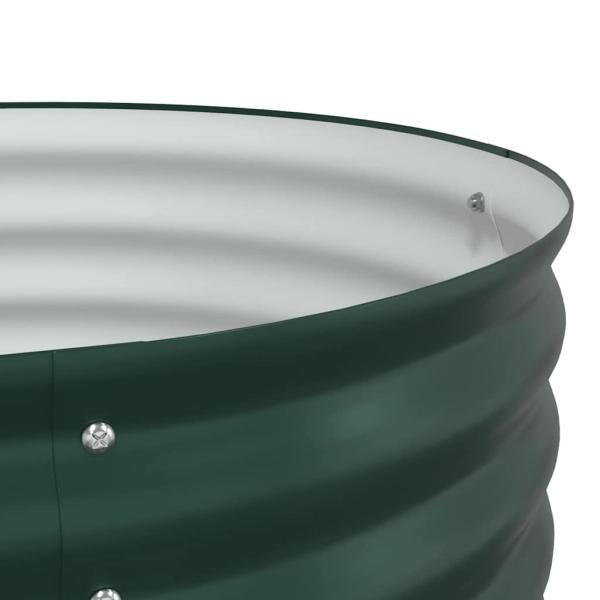 Gartenhochbeet Grün 400x80x81 cm Verzinkter Stahl