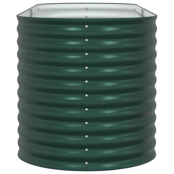 Garten Hochbeet Grün 240x80x81 cm Verzinkter Stahl