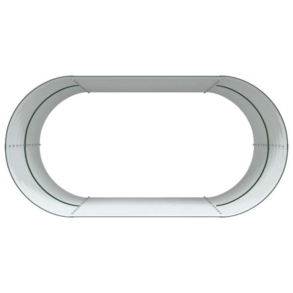 Garten-Hochbeet Grün 160x80x81 cm aus galvanisiertem Stahl