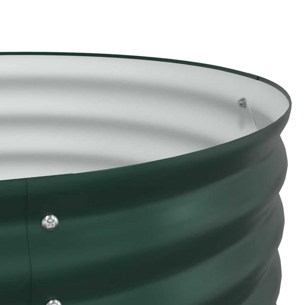 Garten-Hochbeet Grün 160x80x81 cm aus galvanisiertem Stahl