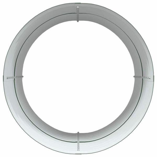 Garten-Hochbeet Grün 80x80x81 cm aus verzinktem Stahl