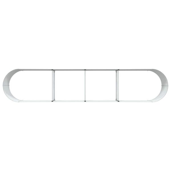 Hochbeet Garten Grün 400x80x44 cm aus galvanisiertem Stahl