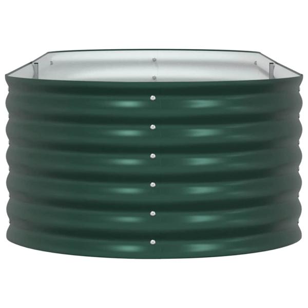 Garten-Hochbeet grün 240x80x44 cm, galvanisierter Stahl