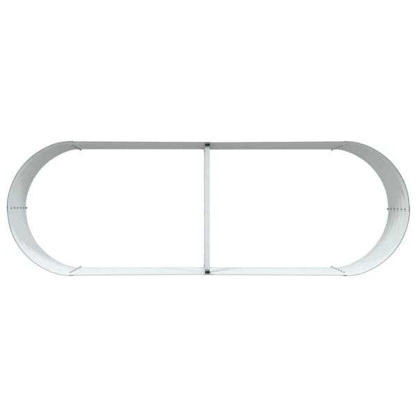 Garten-Hochbeet grün 240x80x44 cm, galvanisierter Stahl