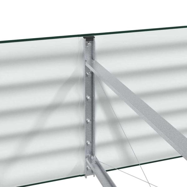 Garten-Hochbeet grün 240x80x44 cm, galvanisierter Stahl