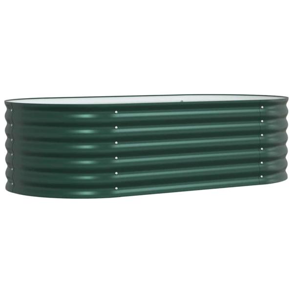 Hochbeet Garten Grün 160x80x44 cm, aus galvanisiertem Stahl