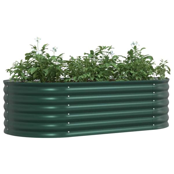 Hochbeet Garten Grün 160x80x44 cm, aus galvanisiertem Stahl