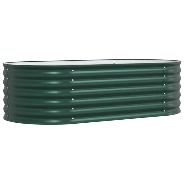 Hochbeet Garten Grün 160x80x44 cm, aus galvanisiertem Stahl