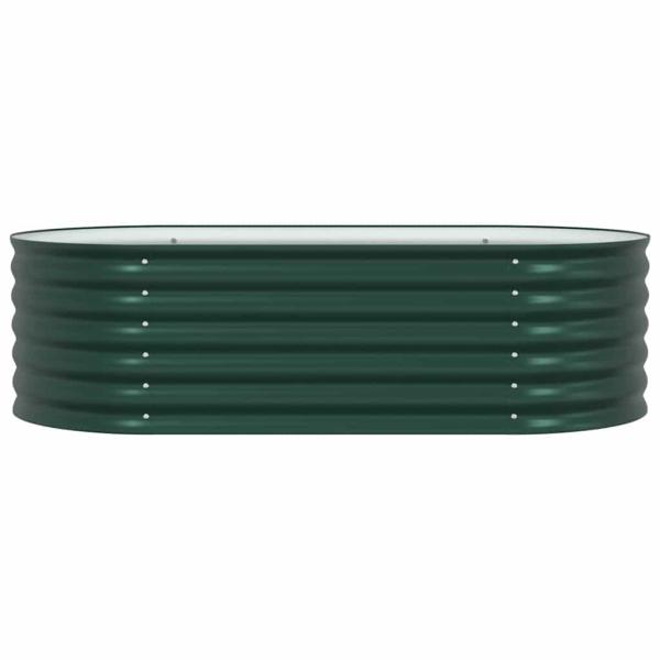 Hochbeet Garten Grün 160x80x44 cm, aus galvanisiertem Stahl