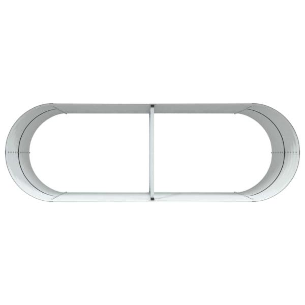 Hochbeet für den Garten Braun 240x80x81 cm aus galvanisiertem Stahl