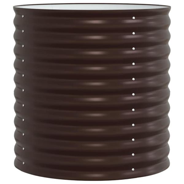 Garten Hochbeet - Braun 80x80x81 cm Galvanisierter Stahl