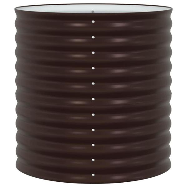 Garten Hochbeet - Braun 80x80x81 cm Galvanisierter Stahl