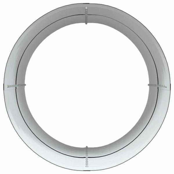 Garten Hochbeet - Braun 80x80x81 cm Galvanisierter Stahl