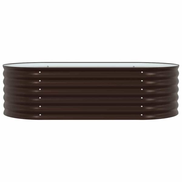 Garten Hochbeet Braun 160x80x44 cm Galvanisiertes Stahl