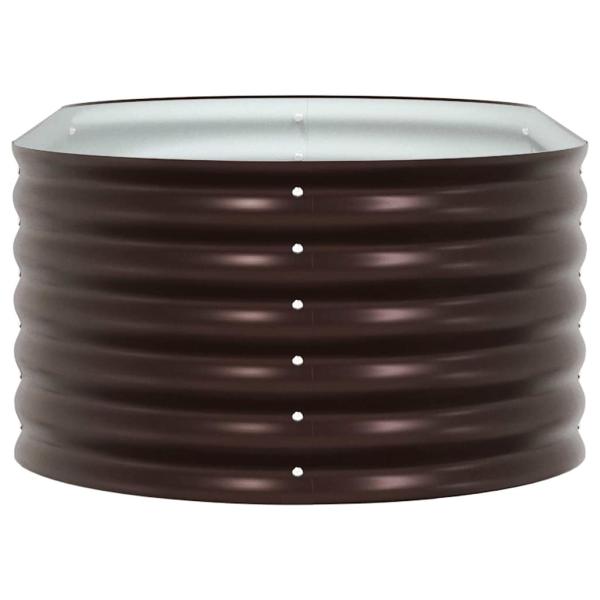 Garten Hochbeet Braun 160x80x44 cm Galvanisiertes Stahl