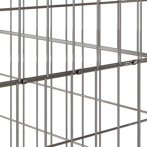 Gartenkomposter 100x100x100 cm aus verzinktem Stahl Quadrat