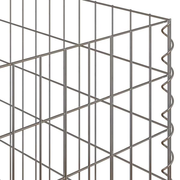 Gartenkomposter 100x100x100 cm aus verzinktem Stahl Quadrat