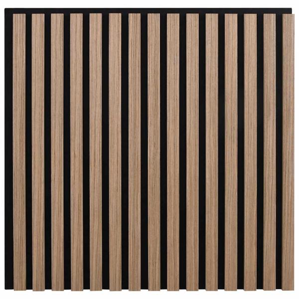 Akustik Wandpaneele 8 Stk. Lamellen 60,5x60 cm Eichenfurnier