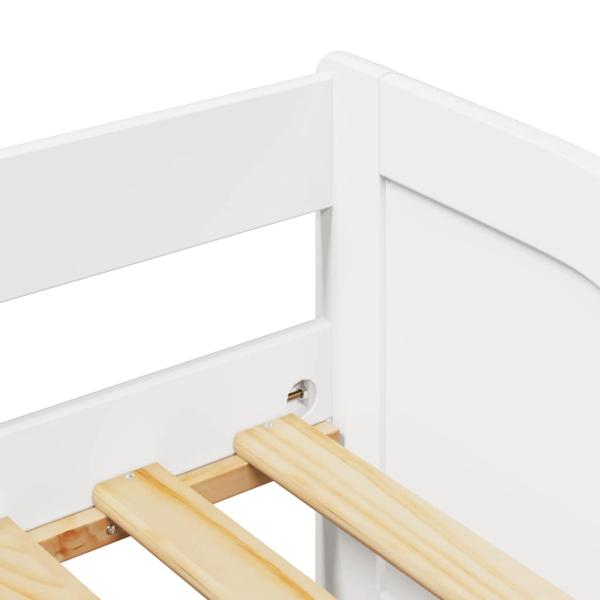 Tagesbett Ausziehbar ohne Matratze IRUN Weiß 90x200cm