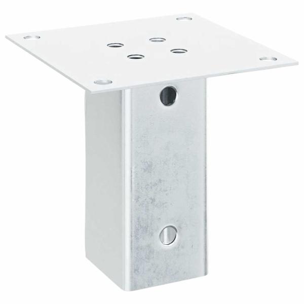 Pfostenträger Quadratisch 4Stk. Silber 71x71mm Verzinkter Stahl