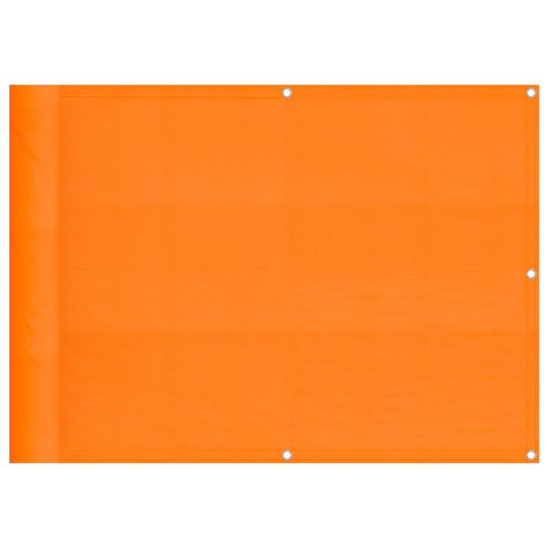 Balkon-Sichtschutz Orange 75x700 cm 100 % Polyester-Oxford
