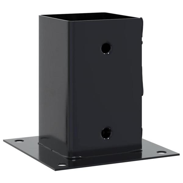 Pfostenträger Quadrat 12 Stk. 81x81mm Pulverbeschichteter Stahl