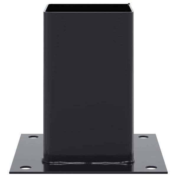 Pfostenträger Quadrat 12 Stk. 81x81mm Pulverbeschichteter Stahl