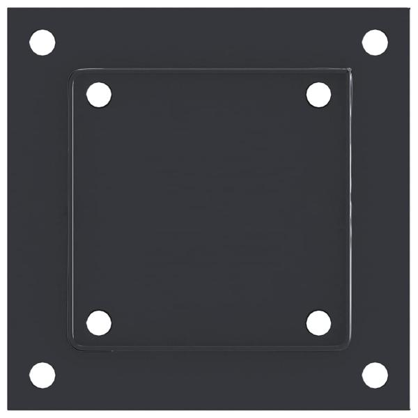 Pfostenträger Quadrat 12 Stk. 121x121mm Stahl Pulverbeschichtet