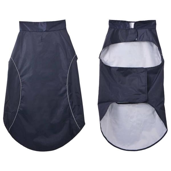 Hunde Regenmantel mit Reflexstreifen Polyester Marineblau 3XL