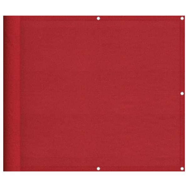 Balkon-Sichtschutz Rot 90x700 cm 100% Polyester-Oxford