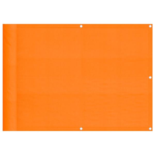 Balkon-Sichtschutz Orange 75x800 cm 100 % Polyester-Oxford