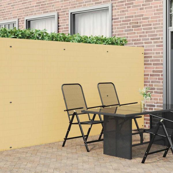 ARDEBO.de - Gartenzaun Doppelseitig Gelb 1,8x3 m PVC