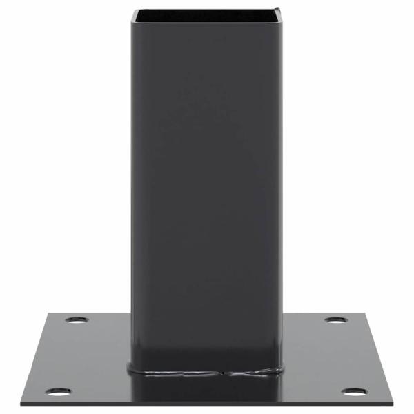 Pfostenträger Quadrat 4 Stk. 71x71 mm Pulverbeschichteter Stahl