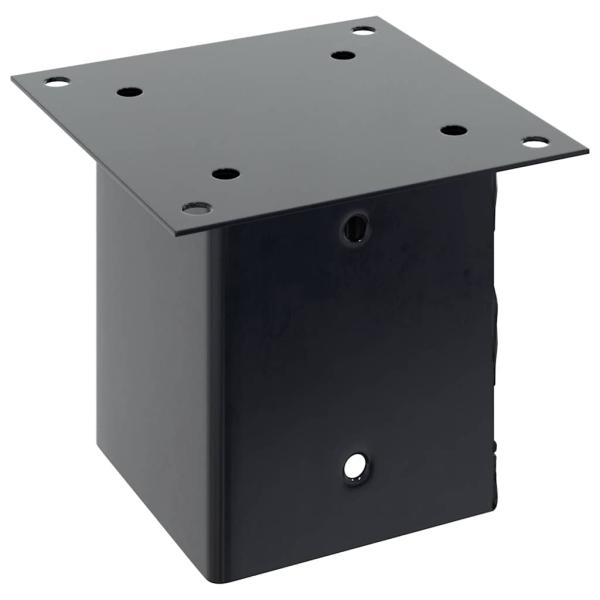 Pfostenträger Quadrat 4 Stk. 121x121 mm Stahl Pulverbeschichtet