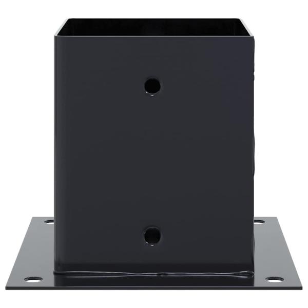 Pfostenträger Quadrat 4 Stk. 121x121 mm Stahl Pulverbeschichtet