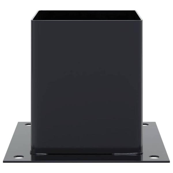 Pfostenträger Quadrat 4 Stk. 121x121 mm Stahl Pulverbeschichtet