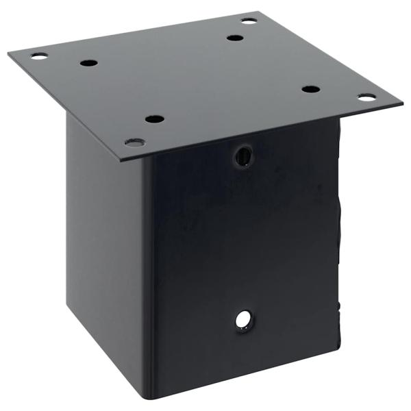 Pfostenträger Quadrat 4 Stk. 101x101 mm Stahl Pulverbeschichtet