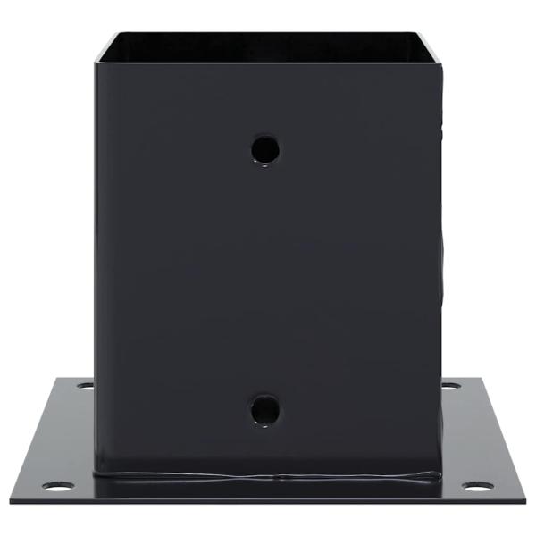Pfostenträger Quadrat 4 Stk. 101x101 mm Stahl Pulverbeschichtet